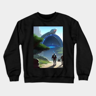 TELEPORT EMBARKATION ON PLANET TAG Crewneck Sweatshirt